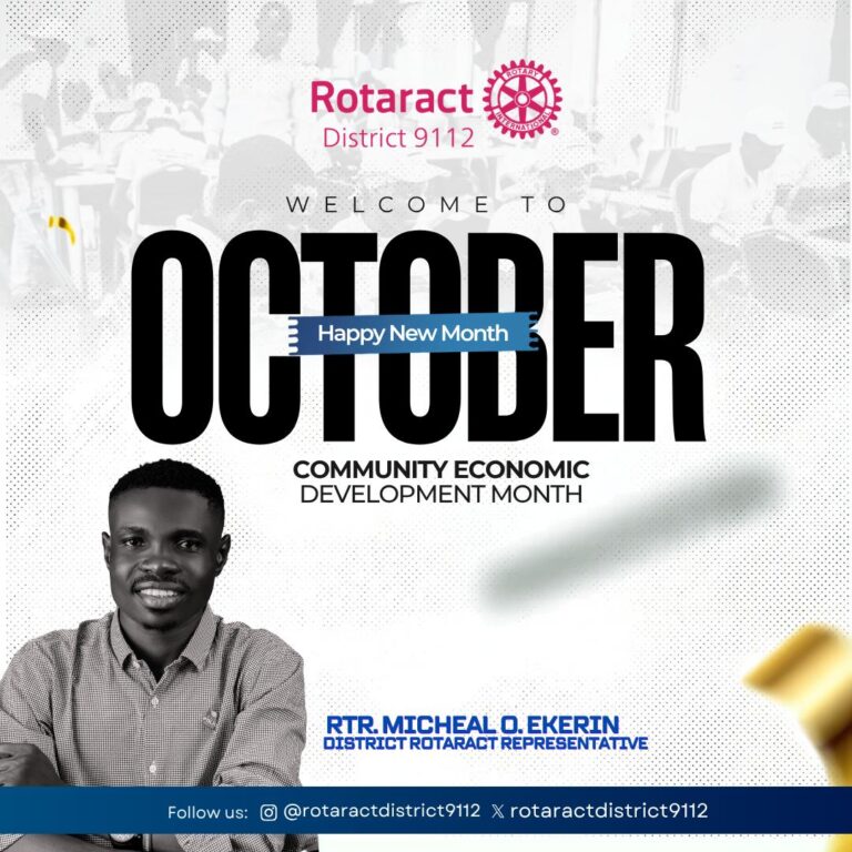 WELCOME TO OCTOBER—THE MONTH DESIGNATED FOR COMMUNITY ECONOMIC DEVELOPMENT